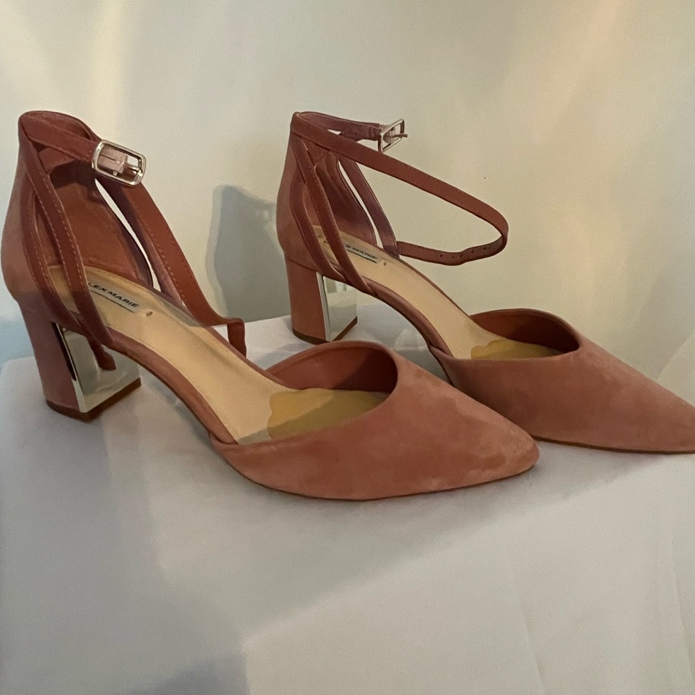Alex Marie Blush and Beige Heels